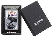 Load image into Gallery viewer, Zippo Lighter - Cat with Glasses