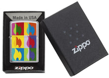 Load image into Gallery viewer, Zippo Lighter - Abstract Flame Design