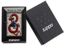 Load image into Gallery viewer, Zippo Lighter - Dragon Ace Design
