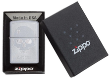 Load image into Gallery viewer, Zippo Lighter - Skull With Lines