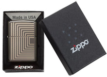 Load image into Gallery viewer, Zippo Lighter - Boxed Lines Design