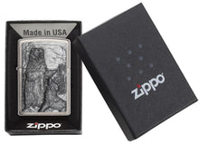 Load image into Gallery viewer, Zippo Lighter - Bear vs. Wolf
