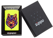 Load image into Gallery viewer, Zippo Lighter - Neon Wolf
