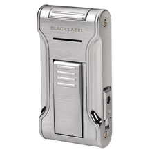 Load image into Gallery viewer, Black Label Dictator Single Flame Flat Torch Lighter
